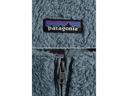 18年製 パタゴニア ロスガトス フリース ベスト レディース L 古着 Patagonia 毛長 パイル ボア 重ね着 フルジップ アウトドア ハイネック