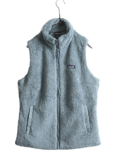 18年製 パタゴニア ロスガトス フリース ベスト レディース L 古着 Patagonia 毛長 パイル ボア 重ね着 フルジップ アウトドア ハイネック