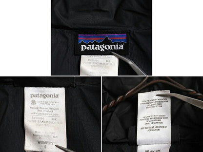 パタゴニア ダウン ウィズ イット コート レディース S / 13年製 Patagonia 600フィル ナイロン キルティング ジャケット ブルゾン 撥水 黒