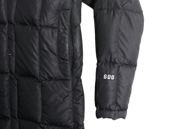 US企画 ノースフェイス ロング ダウン コート レディース XS / The North Face アウトドア パーカー ジャケット キルティング 600フィル 黒