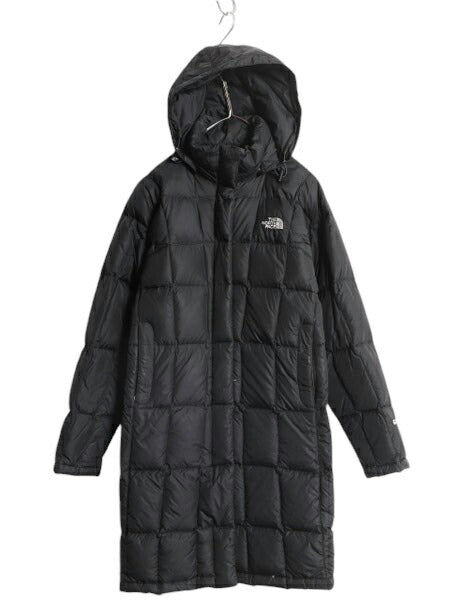 US企画 ノースフェイス ロング ダウン コート レディース XS / The North Face アウトドア パーカー ジャケット キルティング 600フィル 黒