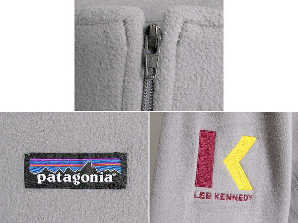 19年製 パタゴニア マイクロD ハーフジップ フリース プルオーバー レディース L 古着 Patagonia アウトドア ロンT 長袖 Tシャツ 企業物 灰