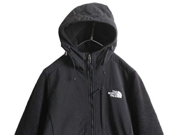 ノースフェイス フード付き デナリ ジャケット レディース S The North Face Denali フリース パーカー ジャンパー アウトドア ブルゾン 黒