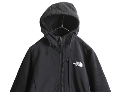 ノースフェイス フード付き デナリ ジャケット レディース S The North Face Denali フリース パーカー ジャンパー アウトドア ブルゾン 黒