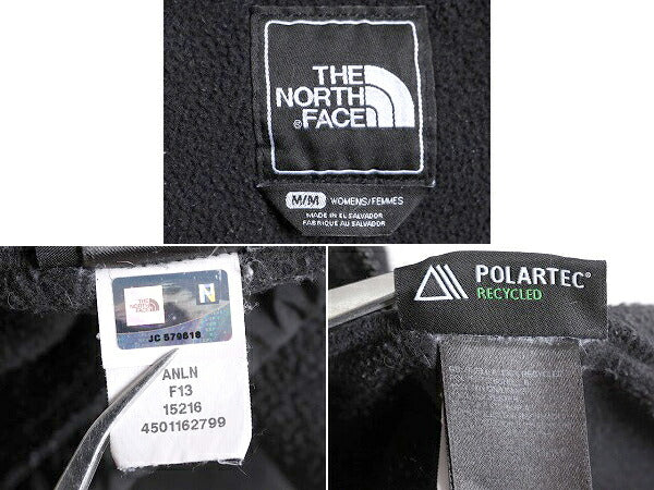 ノースフェイス フード付き デナリ ジャケット レディース M The North Face Denali フリース パーカー ジャンパー ブルゾン アウトドア 黒