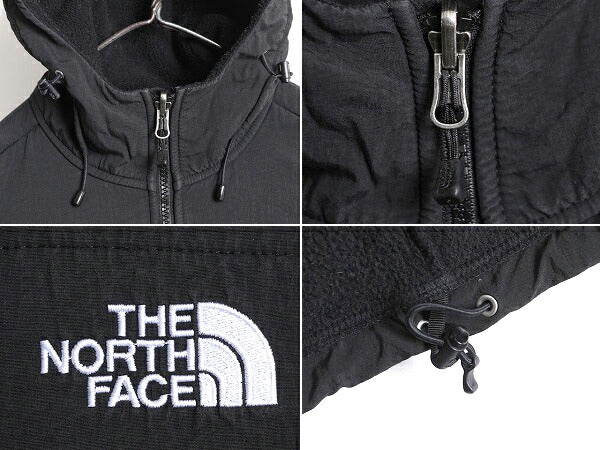 ノースフェイス フード付き デナリ ジャケット レディース M The North Face Denali フリース パーカー ジャンパー ブルゾン アウトドア 黒
