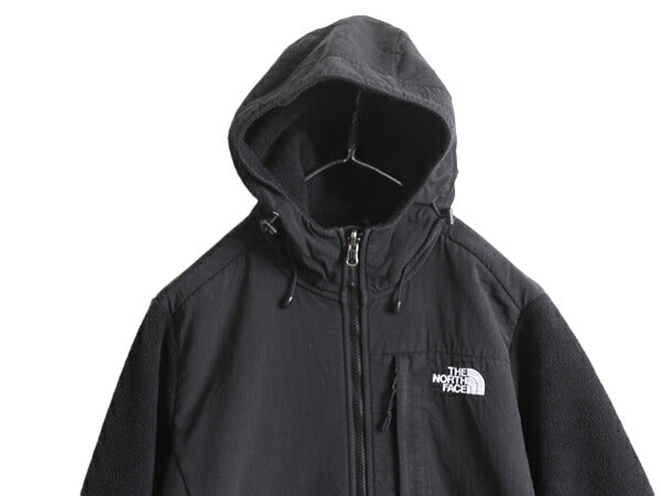 ノースフェイス フード付き デナリ ジャケット レディース M The North Face Denali フリース パーカー ジャンパー ブルゾン アウトドア 黒