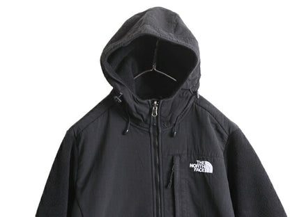ノースフェイス フード付き デナリ ジャケット レディース M The North Face Denali フリース パーカー ジャンパー ブルゾン アウトドア 黒