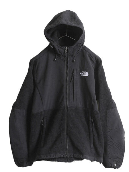 ノースフェイス フード付き デナリ ジャケット レディース M The North Face Denali フリース パーカー ジャンパー ブルゾン アウトドア 黒
