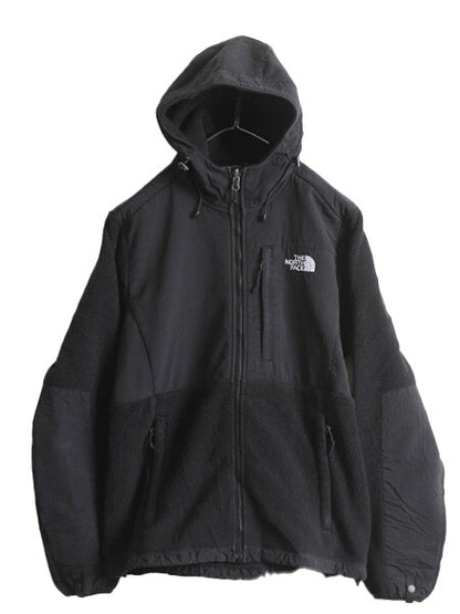 ノースフェイス フード付き デナリ ジャケット レディース M The North Face Denali フリース パーカー ジャンパー ブルゾン アウトドア 黒