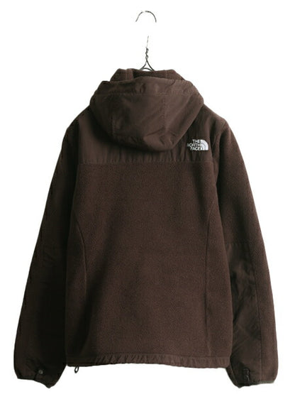 ノースフェイス フード付き デナリ ジャケット レディース S The North Face Denali フリース パーカー ジャンパー アウトドア ブルゾン 茶