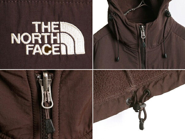 ノースフェイス フード付き デナリ ジャケット レディース S The North Face Denali フリース パーカー ジャンパー アウトドア ブルゾン 茶