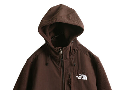 ノースフェイス フード付き デナリ ジャケット レディース S The North Face Denali フリース パーカー ジャンパー アウトドア ブルゾン 茶