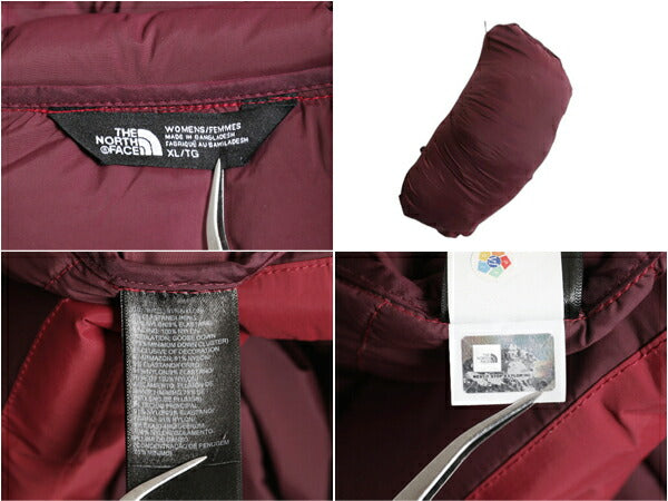 US企画 ノースフェイス ダウン パーカー ジャケット レディース XL The North Face 700フィル  ストレッチ ナイロン キルティング ブルゾン