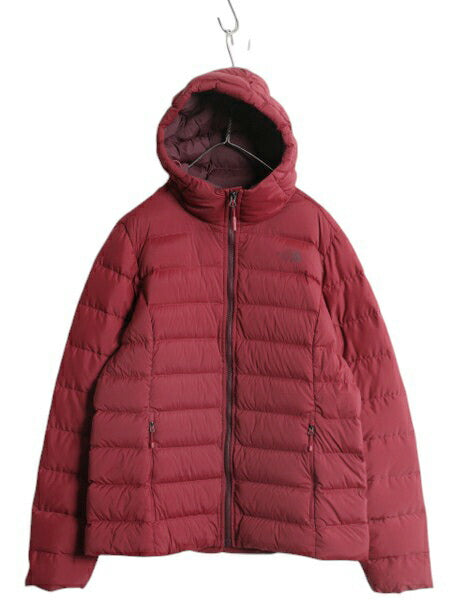 US企画 ノースフェイス ダウン パーカー ジャケット レディース XL The North Face 700フィル  ストレッチ ナイロン キルティング ブルゾン