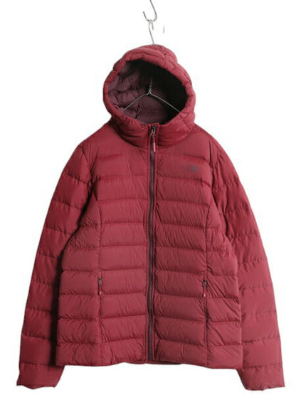 US企画 ノースフェイス ダウン パーカー ジャケット レディース XL The North Face 700フィル  ストレッチ ナイロン キルティング ブルゾン