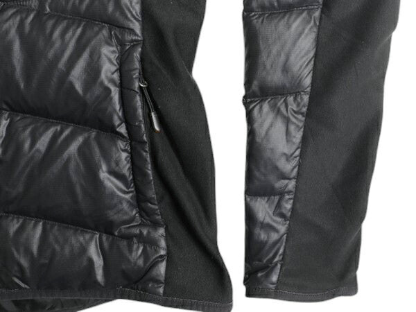 ノースフェイス ナイロン ダウン ジャケット レディース M / The North Face キルティング ジャンパー ストレッチ 切替 600フィル ブラック