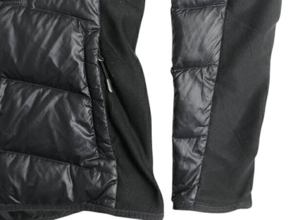 ノースフェイス ナイロン ダウン ジャケット レディース M / The North Face キルティング ジャンパー ストレッチ 切替 600フィル ブラック