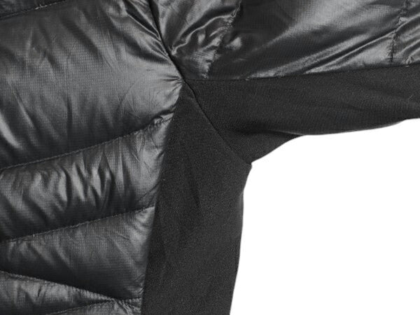 ノースフェイス ナイロン ダウン ジャケット レディース M / The North Face キルティング ジャンパー ストレッチ 切替 600フィル ブラック