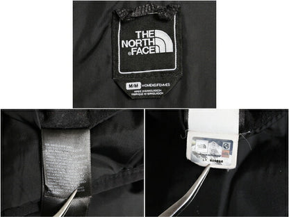 ノースフェイス ナイロン ダウン ジャケット レディース M / The North Face キルティング ジャンパー ストレッチ 切替 600フィル ブラック