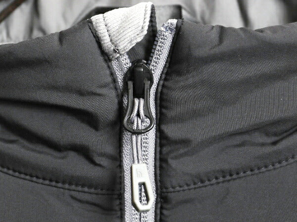 US企画 ノースフェイス 中綿 ナイロン ジャケット メンズ M The North Face アウトドア ブルゾン キルティング フルジップ ハイネック 濃灰