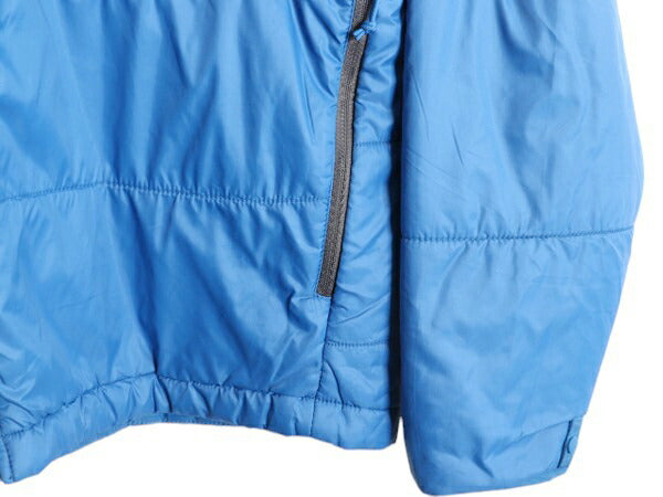 ノースフェイス 中綿 ナイロン ジャケット メンズ XL 古着 The North Face フルジップ アウトドア ジャンパー ハイネック 大きいサイズ 青