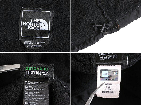 ノースフェイス フード付き デナリ ジャケット レディース M The North Face Denali フリース パーカー ジャンパー アウトドア ブルゾン 黒