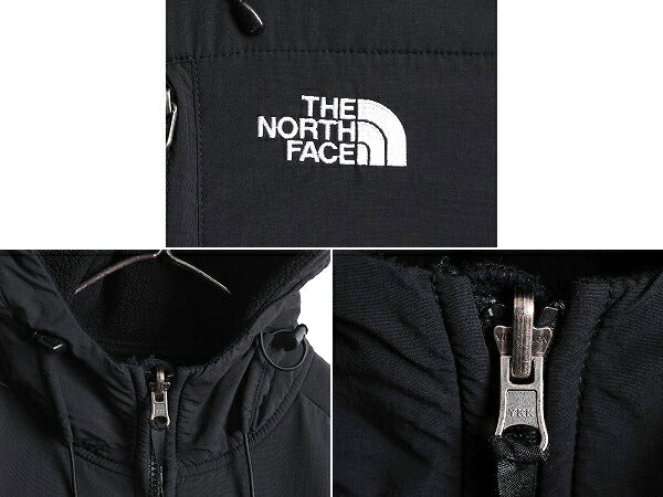 ノースフェイス フード付き デナリ ジャケット レディース M The North Face Denali フリース パーカー ジャンパー アウトドア ブルゾン 黒