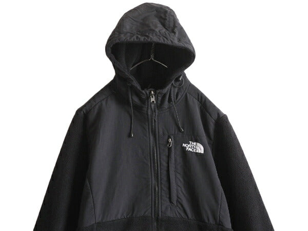 ノースフェイス フード付き デナリ ジャケット レディース M The North Face Denali フリース パーカー ジャンパー アウトドア ブルゾン 黒