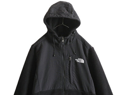 ノースフェイス フード付き デナリ ジャケット レディース M The North Face Denali フリース パーカー ジャンパー アウトドア ブルゾン 黒
