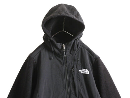 ノースフェイス フード付き デナリ ジャケット レディース S The North Face Denali フリース パーカー ジャンパー アウトドア ブルゾン 黒