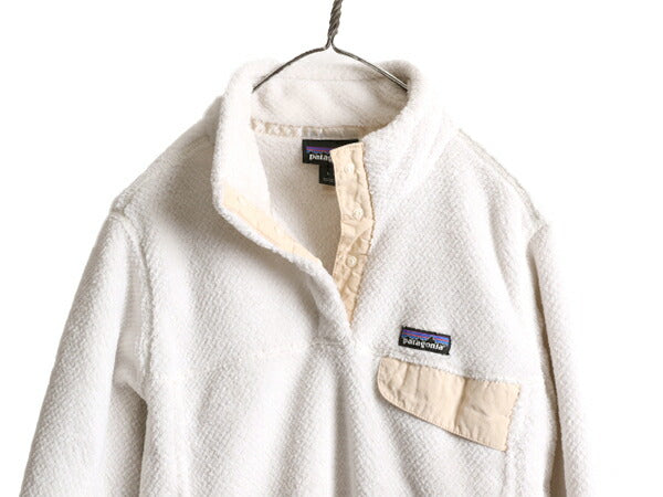 19年製 パタゴニア リツール スナップT プルオーバー ジャケット レディース L / Patagonia アウトドア フリース 毛足 ブルゾン ハイネック
