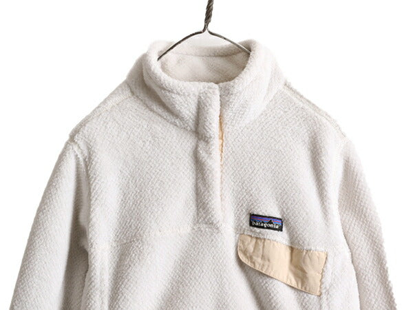 19年製 パタゴニア リツール スナップT プルオーバー ジャケット レディース L / Patagonia アウトドア フリース 毛足 ブルゾン ハイネック