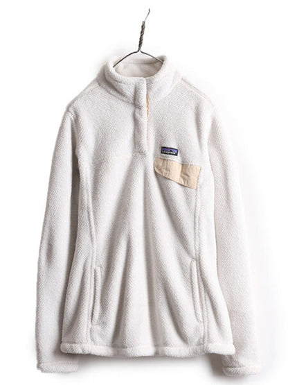 19年製 パタゴニア リツール スナップT プルオーバー ジャケット レディース L / Patagonia アウトドア フリース 毛足 ブルゾン ハイネック