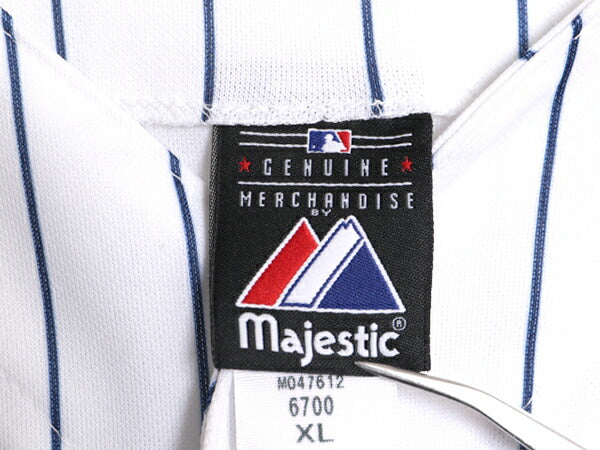 MLB オフィシャル Majestic ヤンキース ベースボール シャツ メンズ XL / ユニフォーム ゲームシャツ メジャーリーグ 半袖シャツ 大リーグ