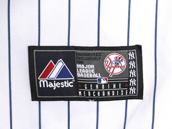 MLB オフィシャル Majestic ヤンキース ベースボール シャツ メンズ XL / ユニフォーム ゲームシャツ メジャーリーグ 半袖シャツ 大リーグ