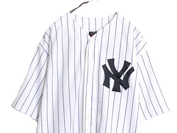 MLB オフィシャル Majestic ヤンキース ベースボール シャツ メンズ XL / ユニフォーム ゲームシャツ メジャーリーグ 半袖シャツ 大リーグ