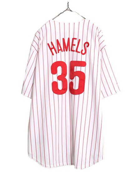 USA製 MLB オフィシャル Majestic フィリーズ ベースボール シャツ メンズ XXL / ユニフォーム ゲームシャツ メジャーリーグ 大リーグ 限定