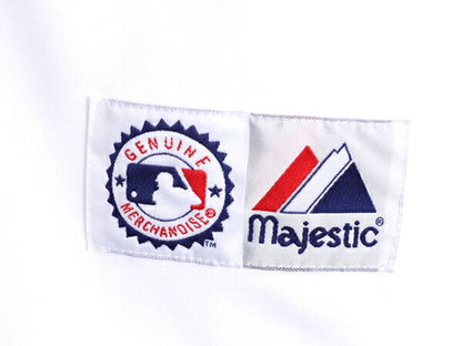 MLB オフィシャル Majestic ブレーブス ベースボール シャツ メンズ L / 古着 ユニフォーム メジャーリーグ ゲームシャツ 半袖シャツ 野球