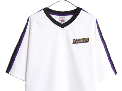 MLB オフィシャル TRUE FAN ダイヤモンドバックス 半袖 ベースボール シャツ メンズ XL / 古着 ゲームシャツ ユニフォーム 半袖シャツ 野球