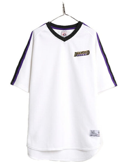 MLB オフィシャル TRUE FAN ダイヤモンドバックス 半袖 ベースボール シャツ メンズ XL / 古着 ゲームシャツ ユニフォーム 半袖シャツ 野球