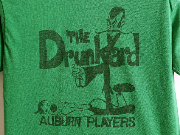 70s 80s ビンテージ ■ キャラクター 染み込み プリント 半袖 Tシャツ ( メンズ XS レディース S 程)古着 70年代 80年代 ビンテージ キャラ