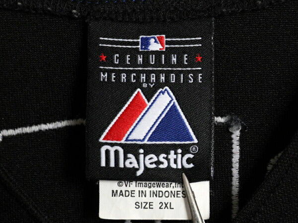 メッツ ベースボール シャツ メンズ XXL / MLB オフィシャル マジェスティック 大リーグ ユニフォーム ゲームシャツ 大きいサイズ ジャージ
