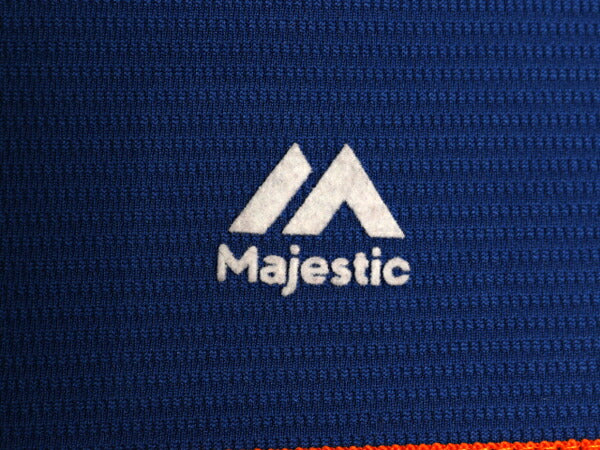 メッツ ベースボール シャツ メンズ L / MLB オフィシャル マジェスティック 大リーグ ユニフォーム ゲームシャツ 半袖シャツ ジャージ 青