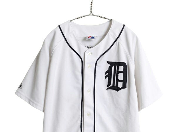 タイガース ベースボール シャツ キッズ XL メンズ S 程 MLB オフィシャル マジェスティック 大リーグ ユニフォーム ゲームシャツ ジャージ
