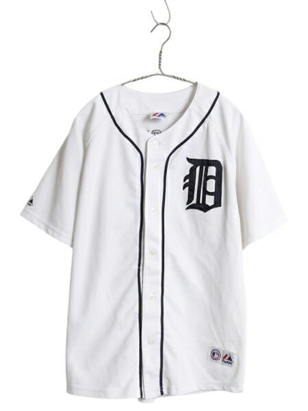 タイガース ベースボール シャツ キッズ XL メンズ S 程 MLB オフィシャル マジェスティック 大リーグ ユニフォーム ゲームシャツ ジャージ