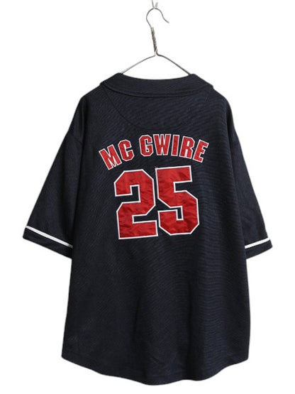カージナルス ベースボール シャツ メンズ L / MLB オフィシャル ミラージュ 大リーグ ユニフォーム ゲームシャツ 半袖シャツ ジャージ 紺