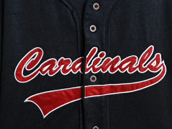 カージナルス ベースボール シャツ メンズ L / MLB オフィシャル ミラージュ 大リーグ ユニフォーム ゲームシャツ 半袖シャツ ジャージ 紺