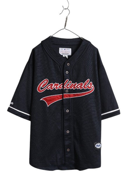 カージナルス ベースボール シャツ メンズ L / MLB オフィシャル ミラージュ 大リーグ ユニフォーム ゲームシャツ 半袖シャツ ジャージ 紺