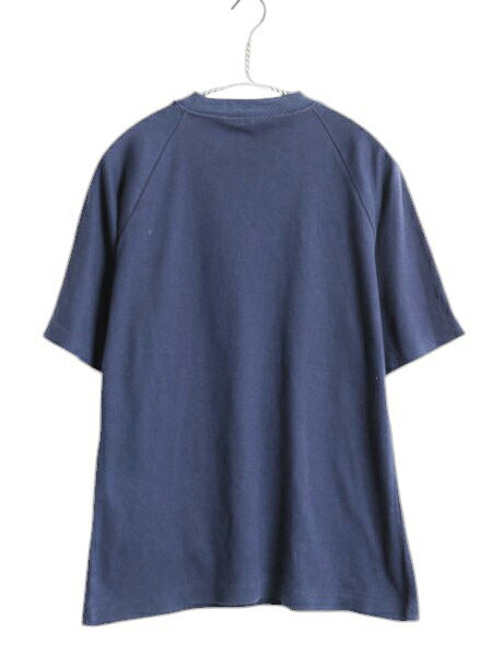 60s USA製 ロバート ブルース ポケット付き 無地 半袖 Tシャツ M 小さめ メンズ S / ヴィンテージ ポケT シングルステッチ スムース素材 紺